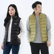 【遊遍天下】男女款立領中長版雙面穿防潑水防風保暖90%羽絨背心 GV22023(M-5L 大尺碼)