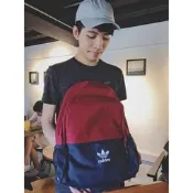 Adidas Originals 紅藍色後背包 限量 歐洲限定 酒紅色 真品正版 AY7738 後揹包 筆電包 愛迪達