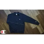 【 K˙F˙M 】Champion Basic Sweat Baseball Jacket 日版 棉質棒球外套 深藍色