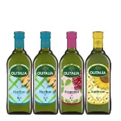 【Olitalia奧利塔】玄米油x2+葡萄籽油x1+葵花油x1(1000mlx4瓶-禮盒組)