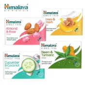 (店+)【Himalaya 喜馬拉雅】印度 Himalaya 喜馬拉雅 美肌香皂 125g 香皂 肥皂 沐浴皂 杏仁玫瑰 蜂蜜乳霜 黃瓜 苦楝薑黃-PQ美妝