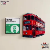 🍂隅物家居🍂香港叮叮車堅尼地城彩繪冰箱貼北角道磁貼城市旅遊壁紙禮丁丁車肯尼迪鎮彩繪冰箱磁鐵北京XI