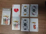 Hello Kitty凱蒂貓(京都古風撲克牌)／凱蒂貓撲克牌／長榮航空EVA AIR
