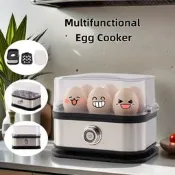 不銹鋼  多功能煮蛋 器 小型迷妳便攜煮蛋 機 廚房蒸蛋器 家用 早餐機