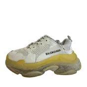 【DOKODEMO】【二手】 BALENCIAGA Triple S 白色淨CLEAR鞋底運動鞋