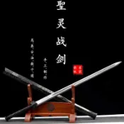 【No.8】刺客伍六七佩劍 聖靈戰劍 龍泉劍 漢劍 秦王劍 越王劍 一體鍛打 高錳鋼 手工劍 古風 收藏送禮 未開刃