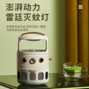 十木屋 公司貨/附發票 【靜音滅蚊】虎頭牌滅蚊燈家用臥室抓蚊燈插電式靜音新款嬰幼兒驅蚊神器露營燈 免運