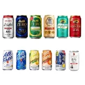 【甜園】無酒精啤酒 350mlx24瓶(Asahi、朝日、麒麟、三得利、龍馬、Sapporo、日本無酒精啤酒)(零酒精)
