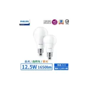 (店+)【Philips 飛利浦】LED E27/12.5W超極光真彩燈泡 (黃光/自然光/白光)【實體門市保固二年】