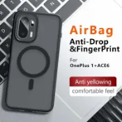 TPU磨砂磁吸手機殼適用一加OnePlus 1+ Ace 6 6T Ultra超輕軟防指紋親膚全包精孔車載氣囊防摔保護套