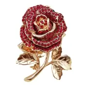 【ANGEL】溫柔薔薇花絲巾扣胸針別針兩用款(2色可選)