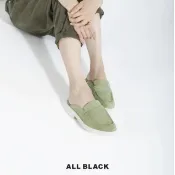 【ALL BLACK】Penny Slide 厚底反毛穆勒鞋(6色)24-2128