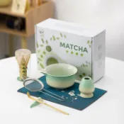 全球選品1館 生活百貨 日式抹茶碗茶筅竹茶刷百本立七件套宋點茶打抹茶器具套裝禮盒