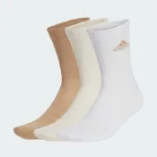 【全聯線上購】【adidas 愛迪達】C Spw Crw 3p 男女 兒童 中筒襪 運動襪 3雙入 米 白(JC9383)