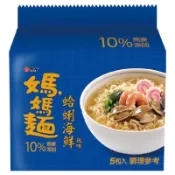 維力媽媽麵-蛤蜊海鮮(包)80g克 x 5【萬家福】