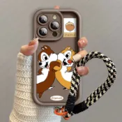 奇奇蒂蒂+掛繩 防摔殼 iPhone 14 13 PRO 12 11 XS MAX X 8 7 6 i8 i7 手機殼