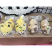 日本 狐與狸 小狐狸與小狸貓 小趴姿娃娃