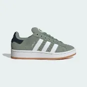 【adidas 愛迪達】Campus 00s J 大童 運動休閒鞋 復古鞋 麂皮 綠(JI0283)