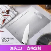 生活軌道 【加厚304不鏽鋼】砧板 菜板 揉麵板 擀麵板 料理板 廚房切菜板 防黴抗菌 雙面可用 易清洗不發黴 家用烘焙必備 可加LOGO