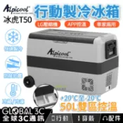 全球3C通訊 【4%點數】冰虎T50 露營/車載冰箱 LG壓縮機 製冰箱 雙溫雙控 車家兩用 12V24V110V 冷藏 冷凍 雙區 小冰箱