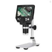 G1000 數字電子顯微鏡 4.3 英寸大底座 LCD 顯示屏 10MP 1-1000X 連續放大放大鏡