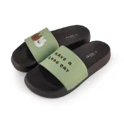 (店+)【Paidal】Paidal x 87小兔與生日快樂熊 一片式運動拖鞋-抹茶綠