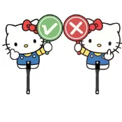 🔥精品優選🔥小紅書HelloKitty可愛小扇子拍照打卡道具學生測評對錯小扇子KT貓對錯扇