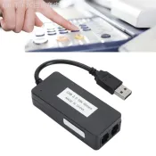 ♞,♘,♙哈哈 USB 2.0 傳真調製解調器外置 V.90 56K 撥號模擬到電話插孔 RJ11 端口支持來電顯示電腦