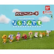 全套8款 日本正版 數碼寶貝 排隊公仔 扭蛋 轉蛋 排排站公仔 暴龍獸 加布獸 甲蟲獸 比丘獸 BANDAI 萬代 979767