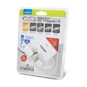 車庫 逸盛科技 ESENSE OS3 ATM 智慧晶片+SD/T-Flaas 讀卡機 17-EOS333 WH 白 自)