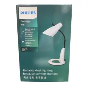 (店+)【Philips 飛利浦】藝彩檯燈 Louis White FDS531 E27 台燈 買就送易省 9W LED燈泡