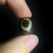 阿卡 日月星辰天珠 / 寶源天珠 桶珠手串 天珠圖騰 DIYdiy設計配件 天然瑪瑙玉髓礦石 藏傳佛教