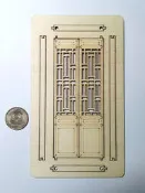 【袖珍屋】中式活動門/窗M-12(娃娃屋、模型專用)(DIY材料包)(E0781A0122)
