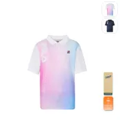 【FILA】男性 抗UV 吸濕排汗 短袖POLO衫-白色 1POY-5001-WT