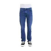 【Lee】出清品-男裝 牛仔褲 / 705 中腰標準小直筒 中藍洗水(LL22007598D)