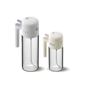 【旭沐選物】噴倒兩用噴油瓶 玻璃噴油壺 傾倒自開蓋設計 回油不外漏 濾網防堵/500ml(噴油壺 噴油瓶 噴油罐)