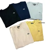 DICKIES 側邊 小LOGO 黑標 大學T 內裡 毛巾布 奶茶 黑 白 韓國公司貨 男女 零碼出清 DOT聚點