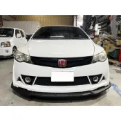 直上 CIVIC 八代 喜美 競速版 消光黑 前下巴 前鏟 前定風翼 前擾流板 下擾流板 保險桿 改裝下巴 改裝擾流