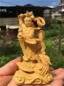 協貿國際日用品生活館 黃楊木木雕九天玄女木雕神像騎鳳踏鳳九天玄女娘娘聖母擺件