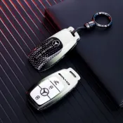 賓士鑰匙皮套 Mercedes benz glc300 W204 W212 GLC GLA W205 汽車鑰匙套包扣圈殼