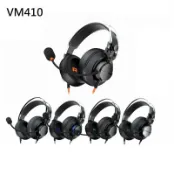 米特3C數位 【享最高折300】COUGAR 美洲獅 VM410 黑色/黑橘/鐵灰/藍色/綠色 全罩式電競耳機麥克風