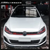 適用於福斯高爾夫7 高7 Golf MK7 MK7.5 GTI R Rline  標準版 前下巴 前定風翼 空力套件