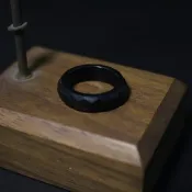 多切割面黑曜石戒指素圈個性禮物水晶戒指禮盒刻字