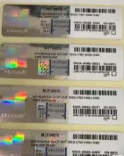 三和電腦配件店 全新正版微軟Windows系統裝飾標籤 Win7/8.1/10Pro專業版家庭版企業版 200張以上【微軟批發零售】