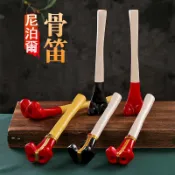 風鈴草百貨 尼泊爾骨笛樹脂打造密宗法器藏式吹奏樂器打磨光滑款藏式宗教法器