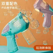 夏天卡通電動玩具五角星泡泡槍燈光音樂電動吹泡泡機戶外親子互動#Hi, 貼心優衣家居#