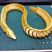 灣灣暢銷3D打印仿真鰻魚電鰻一體關節可活動模型玩具擺件裝飾佈景道具手辦