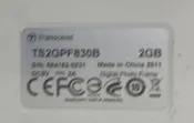 二手Transcend TS2GPF830B 2GB 八吋數位相框(上電有反應但螢幕如圖當銷帳零件品)