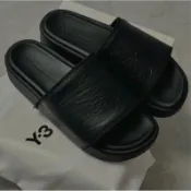 三本耀司 Y-3 厚底拖鞋 真皮 二手 附原廠鞋盒 尺寸：43