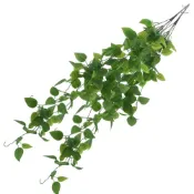 Toyutw)2 件人造懸掛植物 3.28 英尺人造藤葉綠化用於婚禮牆壁房屋房間露台室內室外家居貨架辦公室裝飾 - 無籃